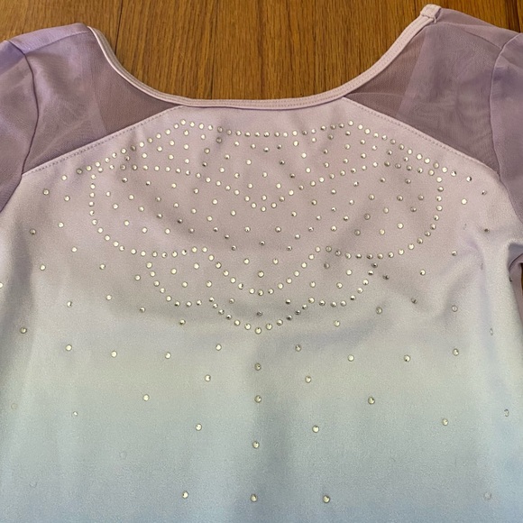 Justice By Collection Color Block Rhinestone Leotard - Picture 2 of 6